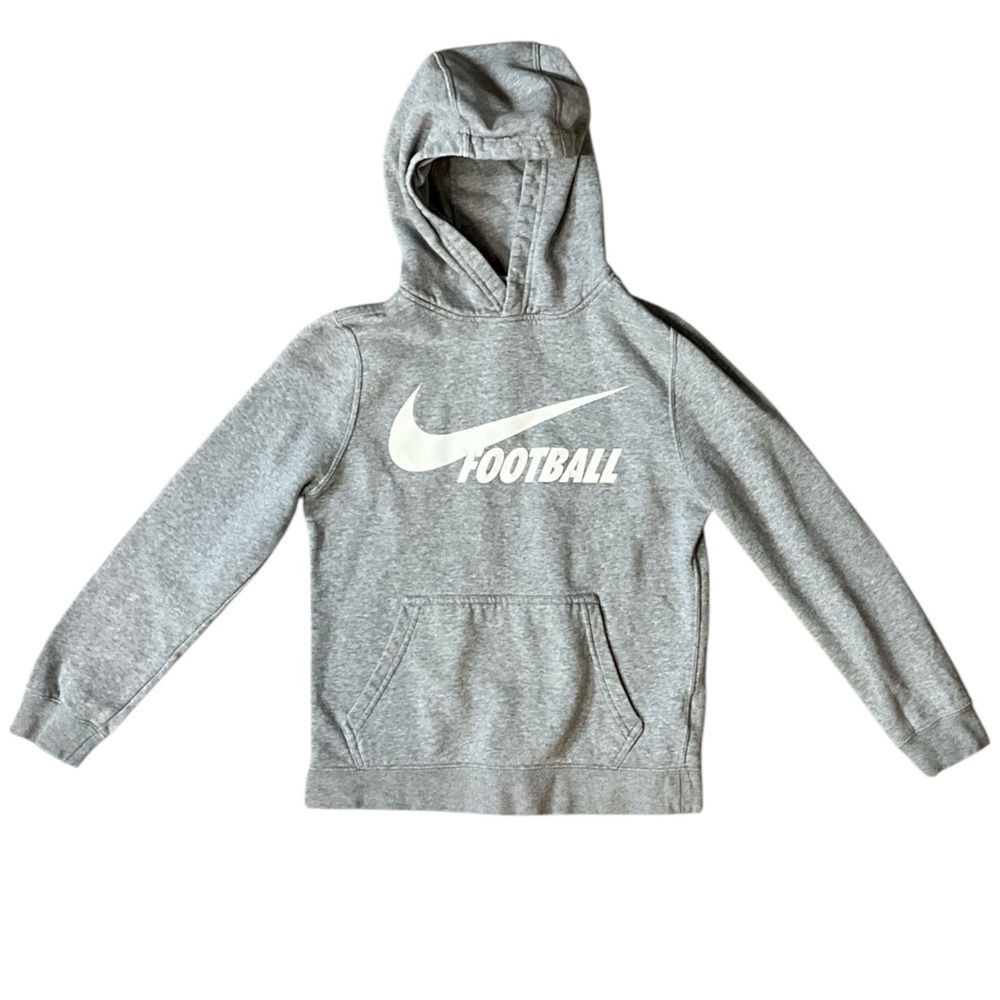 Nike Football Hoodie Heather Gray Size M